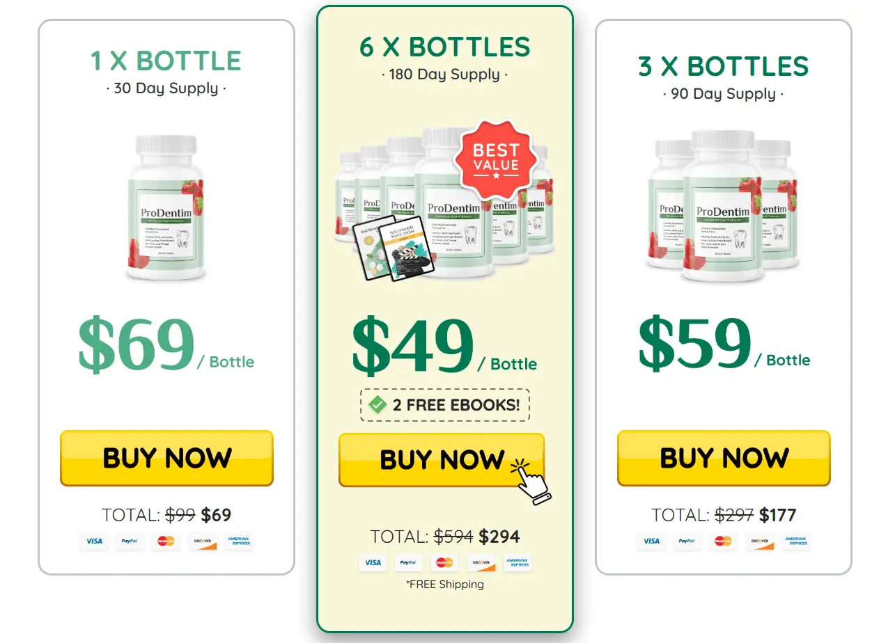 ProDentim Tonic 6 bottle